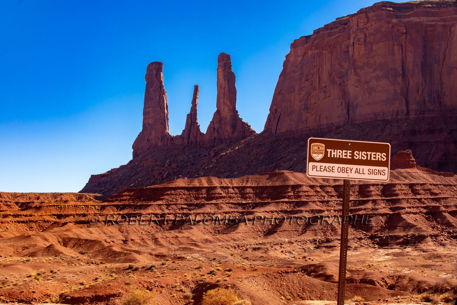Les Three Sisters à Monument Valley