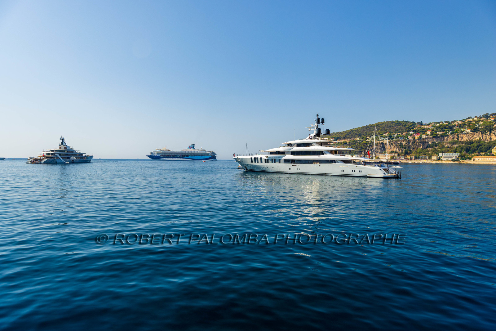 France, Alpes-Maritimes (06) Villefranche-sur-mer bay, Cruise and Yatch