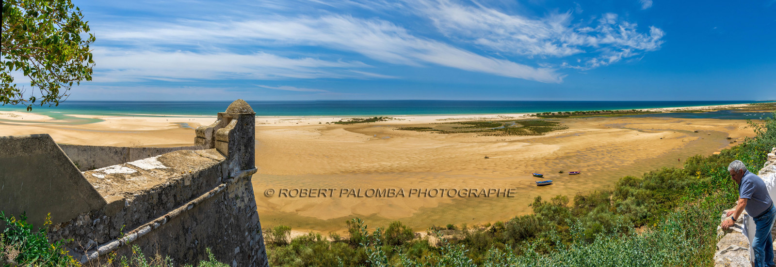 Portugal, Algarve, Village de Cacela Velha situé à l'est de la Ria Formosa
